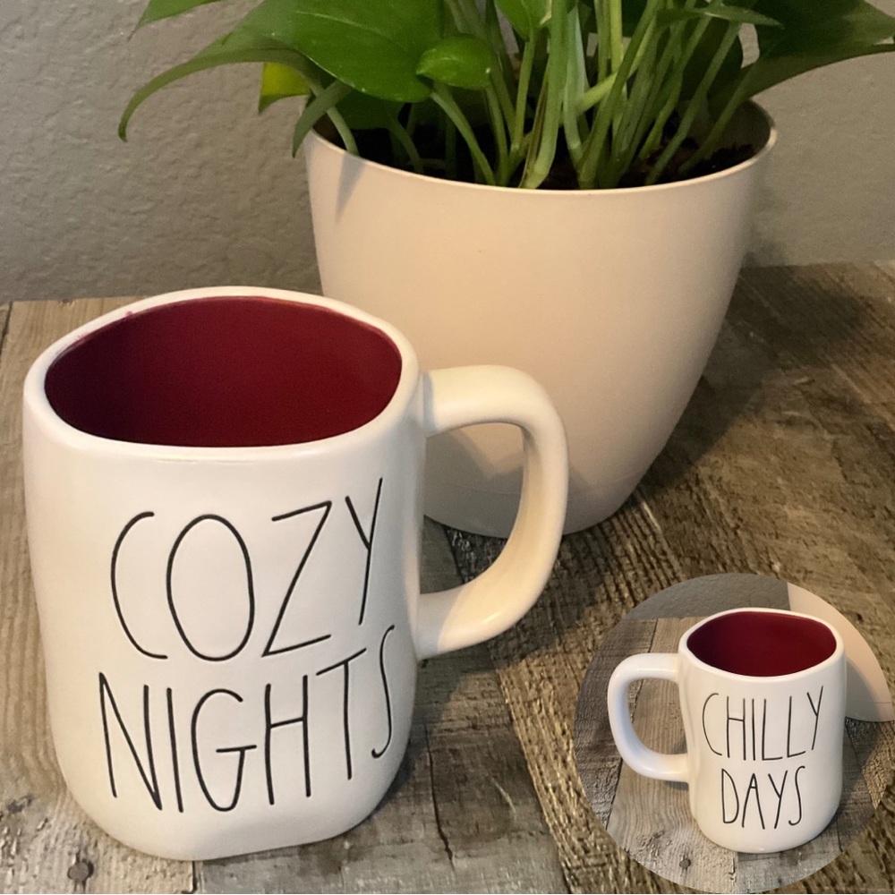 Rae Dunn Christmas COZY NIGHTS / CHILLY DAYS Mug